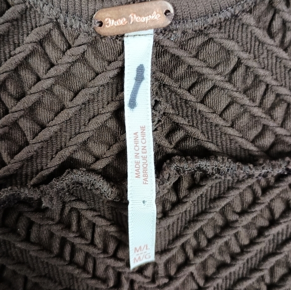 NWOT Free People Gabby Midi Sweater Seamless Dress in Brown 🤎 Size M/L  $198 - Picture 6 of 7